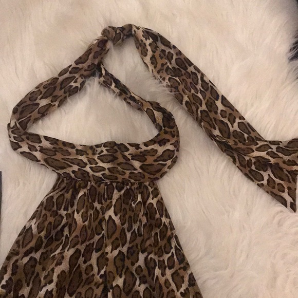 Women’s Guess Jean Cheetah Halter - Picture 2 of 3